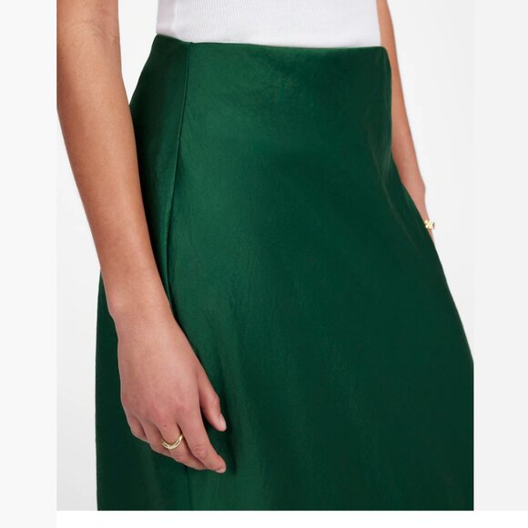 NWT Madewell Satin Maxi Slip Skirt - Picture 4 of 5